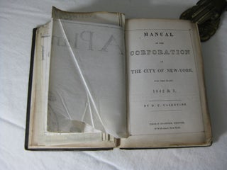 MANUAL OF THE CORPORATION OF THE CITY OF NEW YORK FOR THE YEARS 1842 & 3.