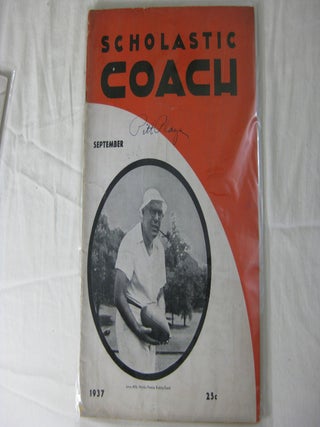 Item #24870 SCHOLASTIC COACH: September 1937. Jack Lippert