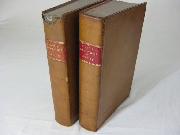 Item #25579 COMMENTARIES ON EQUITY JURISPRUDENCE, As Administered in England And America. (1st ed., 2 volume set, complete). Joseph Story.