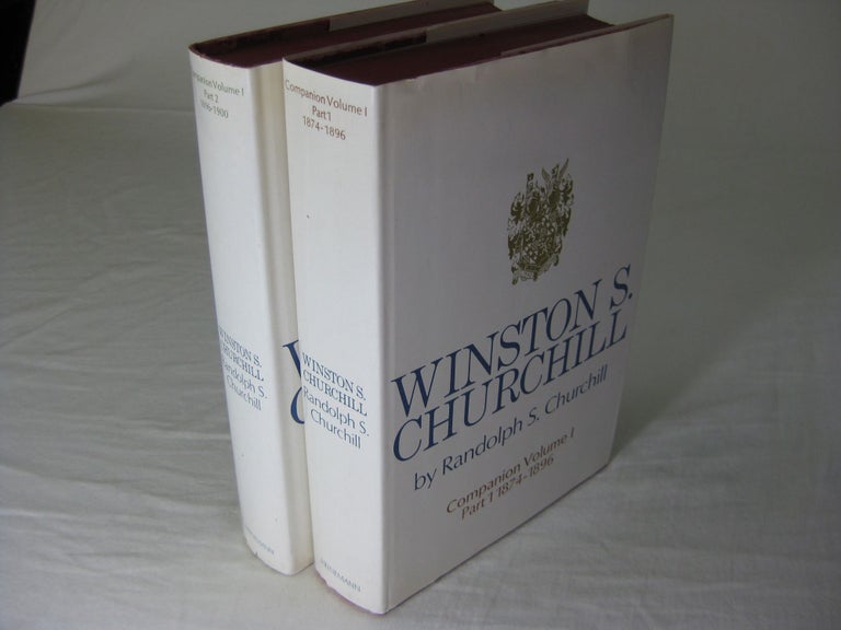 Item #25915 WINSTON S. CHURCHILL: Volume I, Companion Part I 1874-1896 (and) Companion Part II 1896 -1900 (2 volume set, complete). Randolph S. Churchill.