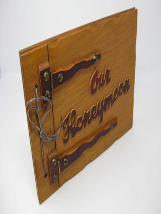 Item #27407 OUR HONEYMOON Wooden Photo Album, Blank
