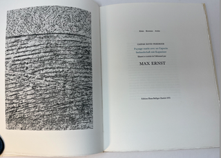 PAYSAGE MARIN AVEC UN CAPUCIN SEELANDSCHAFT MIT KAPUZINER. Illustre et traduit de l'allemand par Max Ernst.
