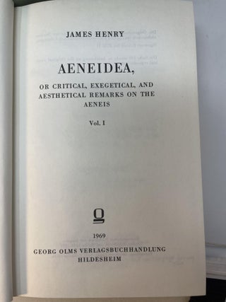 AENEIDEA or Critical, Exegetical, and Aesthetical Remarks on the Aeneis (4 volumes complete)