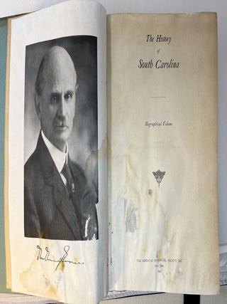 THE HISTORY OF SOUTH CAROLINA: BIOGRAPHICAL VOLUME IV