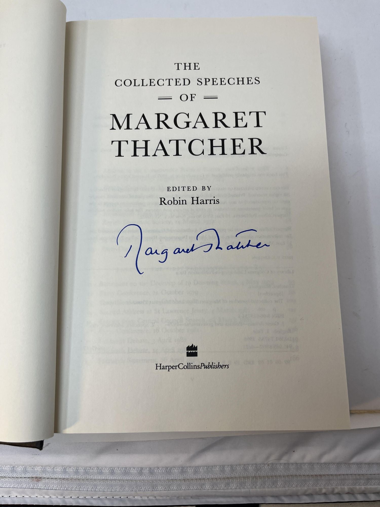 The Collected Speeches of MARGARET THATCHER Signed | Margaret Thatcher ...