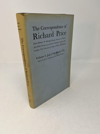 Item #29084 THE CORRESPONDENCE OF RICHARD PRICE. (signed). Richard Price, W. Bernard Peach, D O....