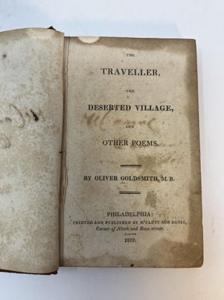 Item #30461 THE TRAVELLER, THE DESERTED VILLAGE, AND OTHER POEMS. Oliver Goldsmith