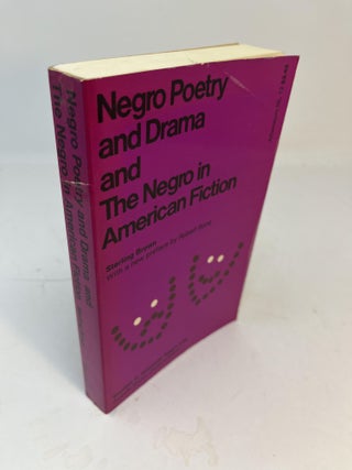 Item #30835 NEGRO POETRY and DRAMA and THE NEGRO IN AMERICAN FICTION. Sterling Brown, Robert Bone