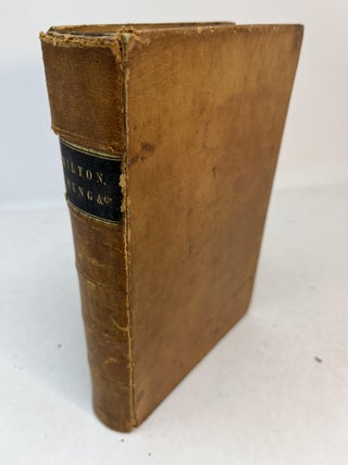Item #31309 THE POETICAL WORKS OF MILTON, YOUNG, GRAY, BEATTIE AND COLLINS. Complete In One Volume