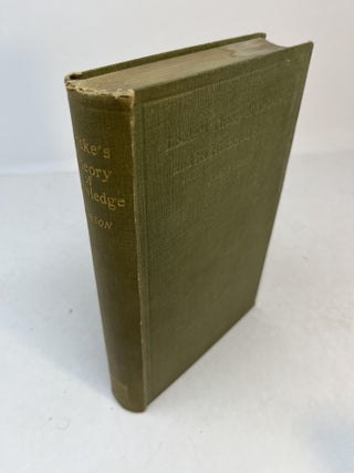 Item #31311 LOCKE'S THEORY OF KNOWLEDGE AND ITS HISTORICAL RELATIONS. James Gibson