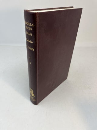 Item #31335 MISCELLANEOUS ESSAYS Containing, Among a Variety of Other Articles, History of the...