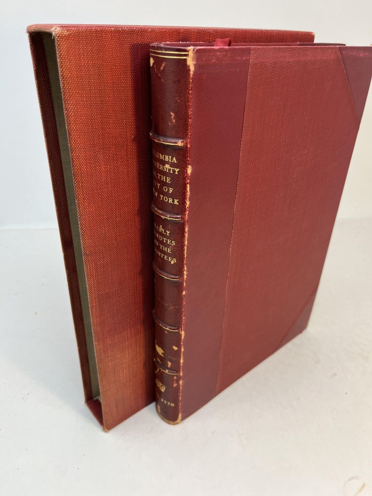 Item #31428 MINUTES OF THE GOVERNORS OF THE COLLEGE OF THE PROVINCE OF NEW YORK IN THE CITY OF NEW YORK IN AMERICA 1755-1768 AND OF THE CORPORATION OF KING'S COLLEGE IN THE CITY OF NEW YORK 1768-1770