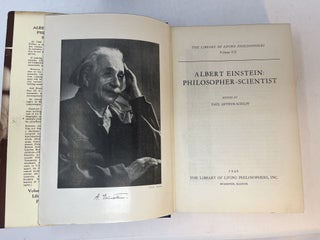 ALBERT EINSTEIN: PHILOSOPHER-SCIENTIST. The Library of Living Philosophers Volume VII (Signed by Schilpp)