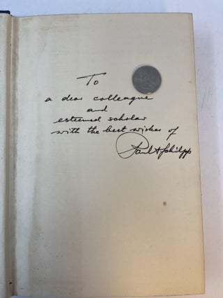 ALBERT EINSTEIN: PHILOSOPHER-SCIENTIST. The Library of Living Philosophers Volume VII (Signed by Schilpp)