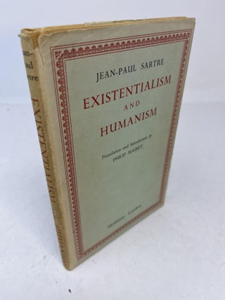 Item #31610 EXISTENTIALISM AND HUMANISM. Jean-Paul. Translation and Sartre, Philip Mairet
