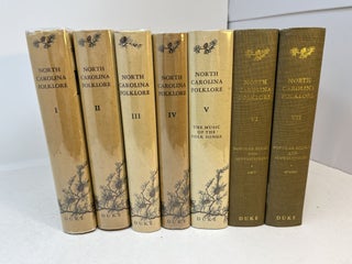 Item #31715 The Frank C. Brown Collection of NORTH CAROLINA FOLKLORE (7 volume set, complete)....
