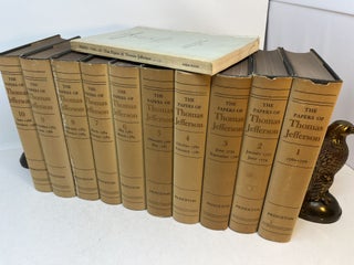 Item #32116 THE PAPERS OF THOMAS JEFFERSON (10 volume set, volumes 1-10) (with) INDEX volumes...