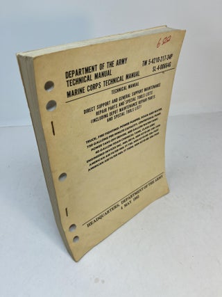 Item #32207 DEPARTMENT OF THE ARMY TECHNICAL MANUAL. MARINE CORPS TECHNICAL MANUAL TM...