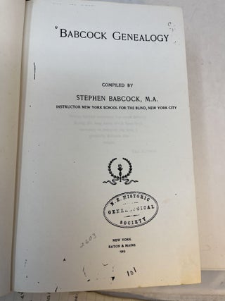 BABCOCK GENEALOGY