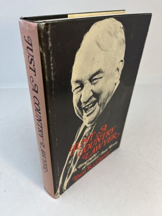 Item #32637 JUST A COUNTRY LAWYER. A Biography of Senator Sam Ervin. (signed). Paul R. Clancy