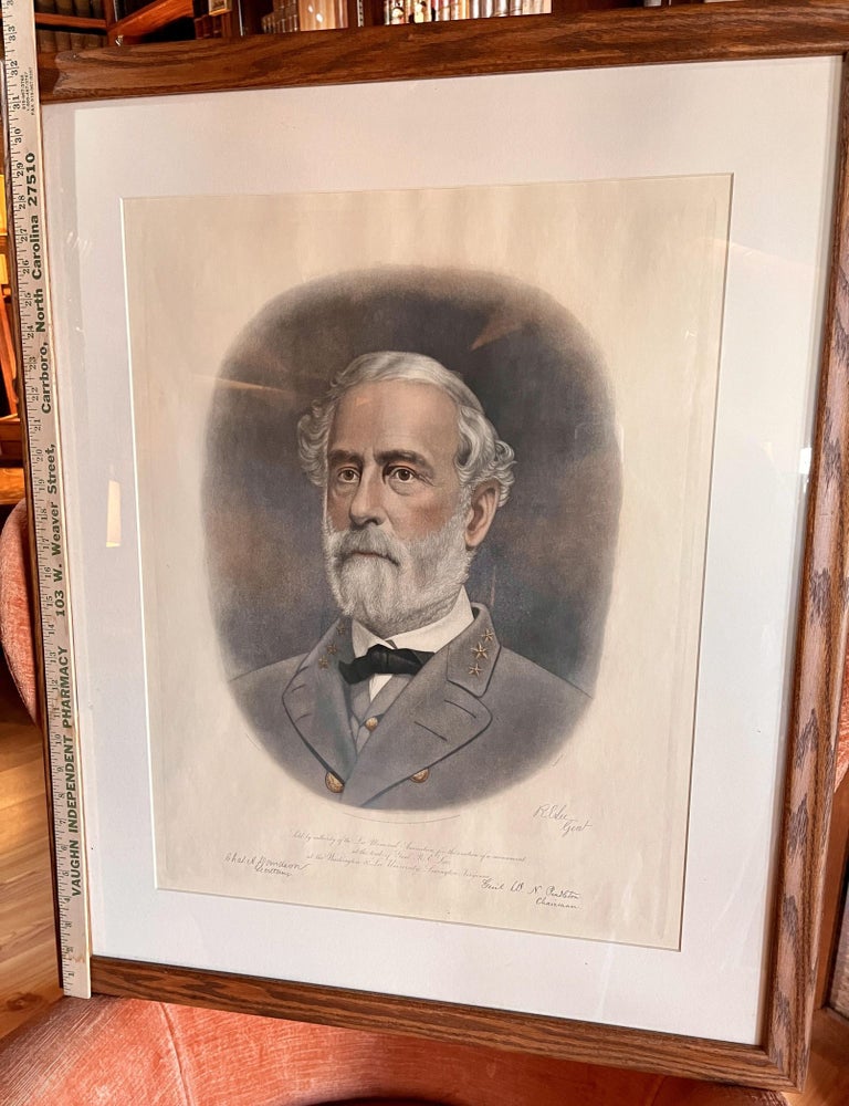 Item #32769 [ART] Two Hand-colored Fine Engravings of ROBERT E. LEE and THOMAS J. (STONEWALL) JACKSON. A. B. Walter, engraved by.