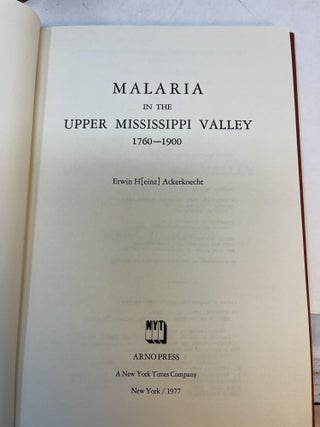 MALARIA IN THE UPPER MISSISSIPPI VALLEY 1760 - 1900