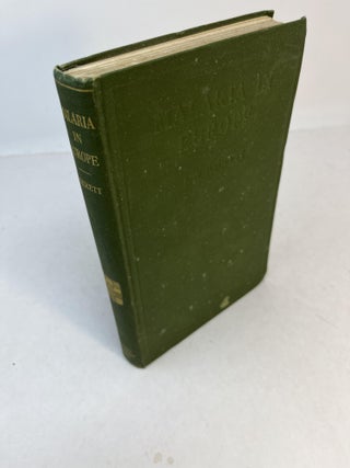 Item #32895 MALARIA IN EUROPE. An Ecological Study. L. W. Hackett