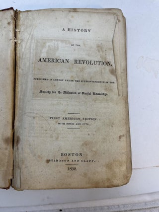 Item #33386 A HISTORY OF THE AMERICAN REVOLUTION
