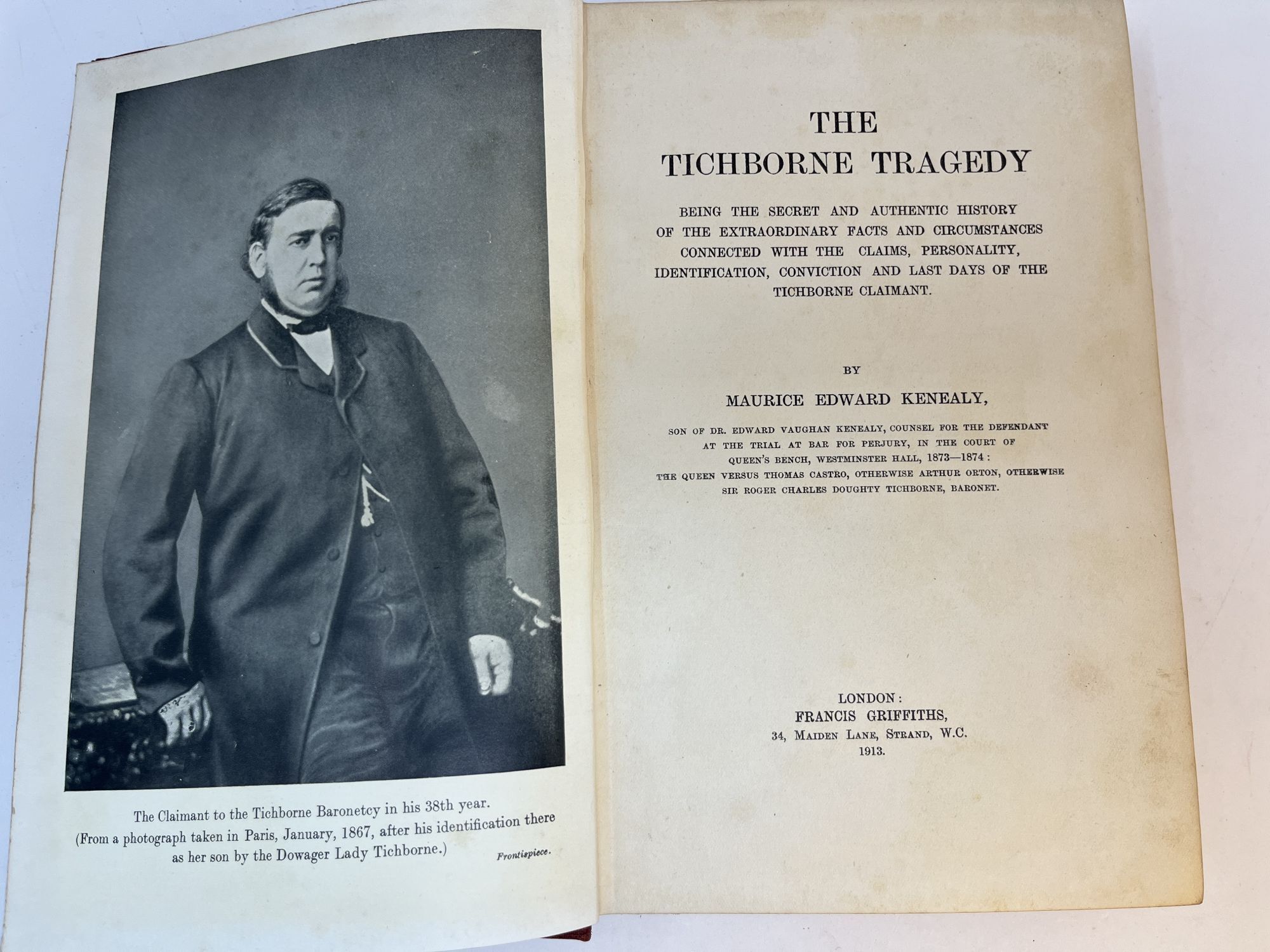 THE TICHBORNE TRAGEDY | Maurice Edward Kenealy | 1st edition