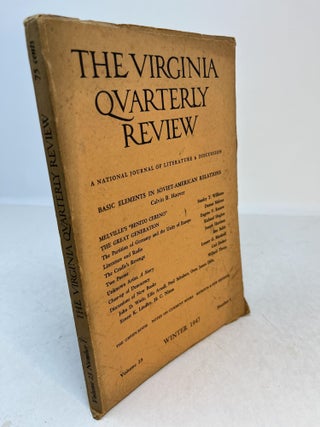Item #34226 THE VIRGINIA QUARTERLY REVIEW. Winter 1947. Volume 23, Number 1