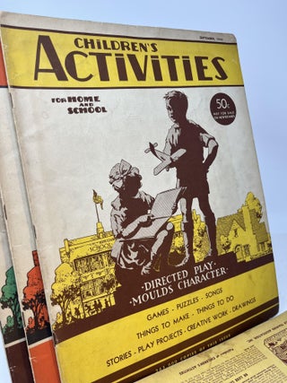 CHILDREN'S ACTIVITIES FOR HOME AND SCHOOL. Group of 5 from 1939 and 1942.