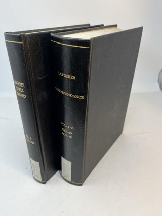 Item #34511 OEUVRES DE LAVOISIER: Correspondance (3 volumes bound in 2). Rene Fric, Louis de Broglie