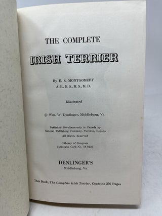 THE COMPLETE IRISH TERRIER. Part I and Part II bound together.