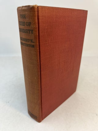 Item #35097 THE USES OF DIVERSITY. A Book of Essays. G. K Chesterton