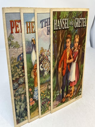 Set of 12 LINENETTE Books. Including: Three Little Kittens. Hansel and Gretel. Dick Whittington. Three Billy Goats. Jack and the Beanstalk. Little Black Sambo. Peter Rabbit. Mother Hubbard's Dog. Three Bears. Gingerbread Man. Little Red Riding Hood. Henny Penny.