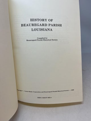 HISTORY OF BEAUREGARD PARISH LOUISIANA