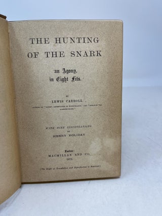 THE HUNTING OF THE SNARK an Agony, in Eight Fits.