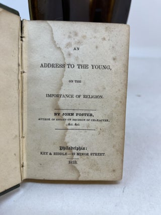 Item #36175 AN ADDRESS TO THE YOUNG, ON THE IMPORTANCE OF RELIGION. John Foster