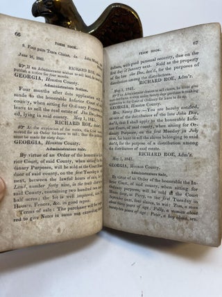 A COMPILATION OF LEGAL FORMS, IN USE IN THE STATE OF GEORGIA; The Rules of Practice and State Papers.