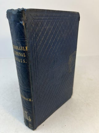 Item #36467 NARRATIVES OF REMARKABLE CRIMINAL TRIALS. Anselm Ritter. Translated from Von...