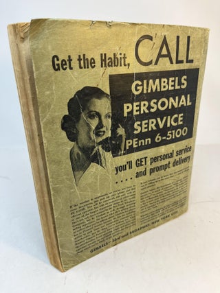 MANHATTAN, New York: TELEPHONE DIRECTORY, SUMMER 1937