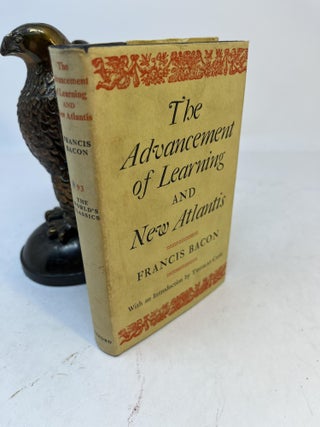 Item #36551 THE ADVANCEMENT OF LEARNING AND NEW ATLANTIS. Francis Bacon, Thomas Case