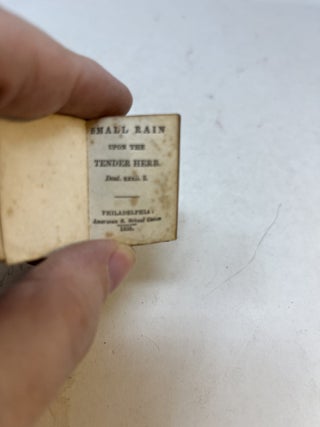 SMALL RAIN UPON THE TENDER HERB. Deut. xxxii.2. ( Miniature )