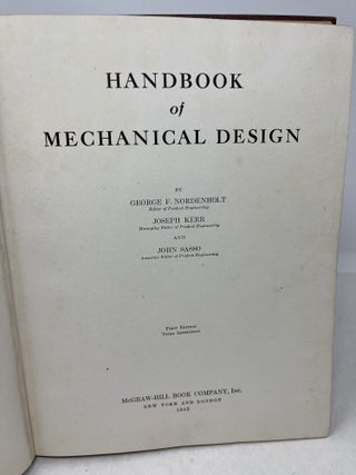 HANDBOOK OF MECHANICAL DESIGN
