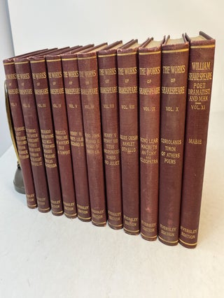Item #37483 THE WORKS OF SHAKESPEARE. 10 Volumes Complete with 11th Biographical Volume by...