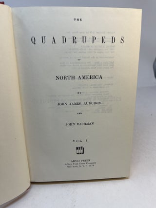 THE QUADRUPEDS OF NORTH AMERICA. 3 Volumes.