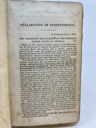 THE AMERICAN'S GUIDE: Comprising the DECLARATION OF INDEPENDENCE; the ARTICLES OF CONFEDERATION; The Constitution of The United States, and The Constitutions of the Several States Comprising The Union, viz, ...