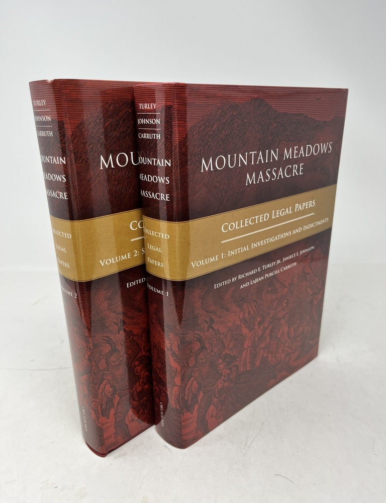 Item #38796 MOUNTAIN MEADOWS MASSACRE. Collected Legal Papers. 2 Volumes complete. Richard Turley Jr.
