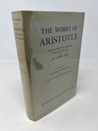 Item #38834 THE WORKS OF ARISTOTLE. VOLUME IV. Historia Animalium by D'Arcy Wentworth...