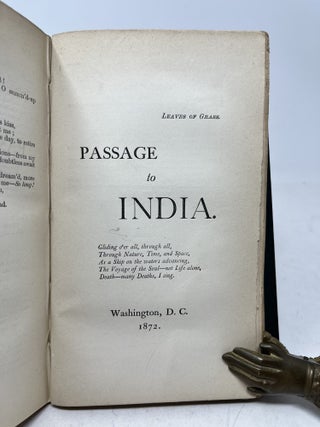 LEAVES OF GRASS (bound with) PASSAGE TO INDIA